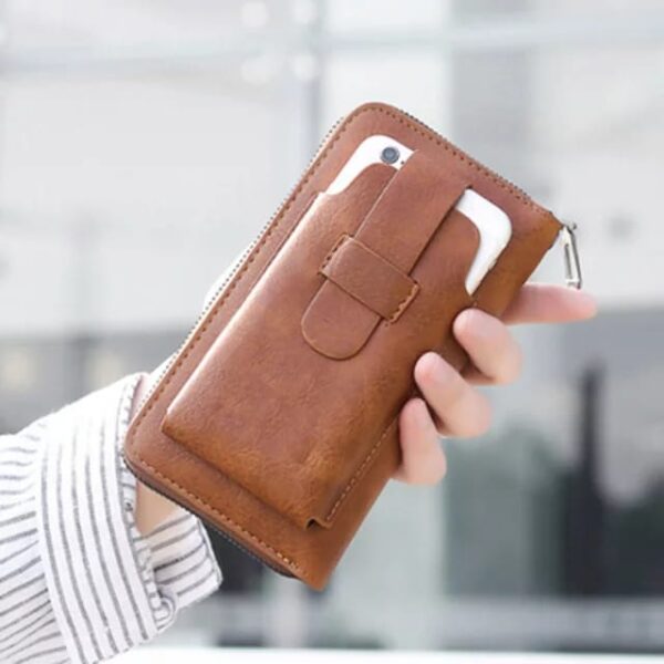 LONG DOUBLE MOBILE UNIVERSAL WALLET FOR CASH CARDS