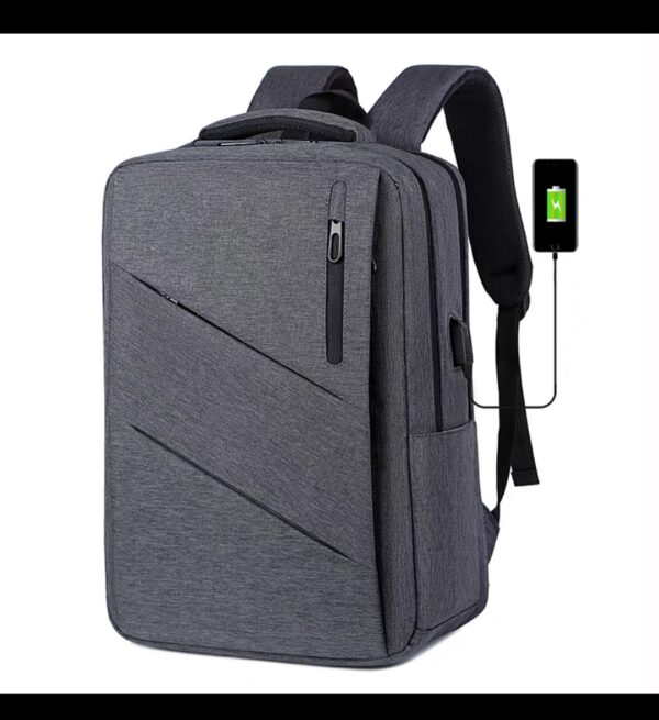 FRONT ZIPER 3 LINES BRANDED BAG BACKPACK FOR LAPTOPS BOOKS CLOTHS - Image 5