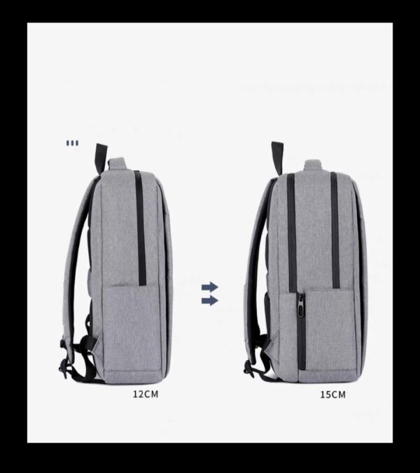 FRONT ZIPER 3 LINES BRANDED BAG BACKPACK FOR LAPTOPS BOOKS CLOTHS - Image 4