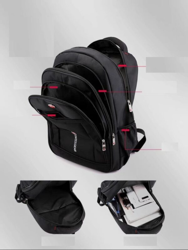 PLUS BLACK BRANDED BAG MULTIPURPOSE MENS WOMENS TRAVEL TOURS COLLEGE - Image 3