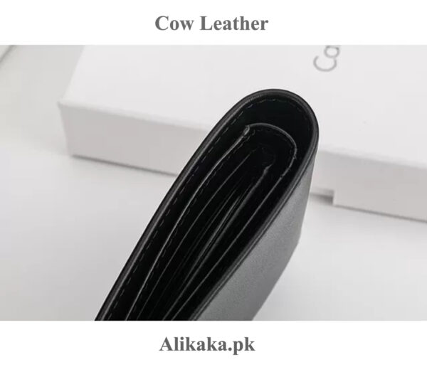 GENUINE  COW LEATHER POCKET SMART WALLET CASH CARDS ID SLOT - Image 4