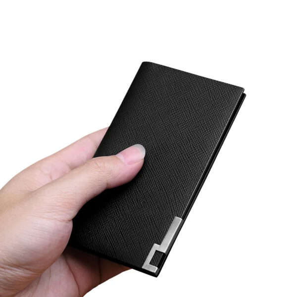 BUY 1 GET 1 FREE MINI SLIM STEEL BUCKLE POCKET WALLET - Image 3