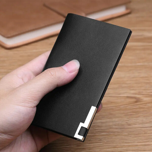 BUY 1 GET 1 FREE MINI SLIM STEEL BUCKLE POCKET WALLET - Image 2