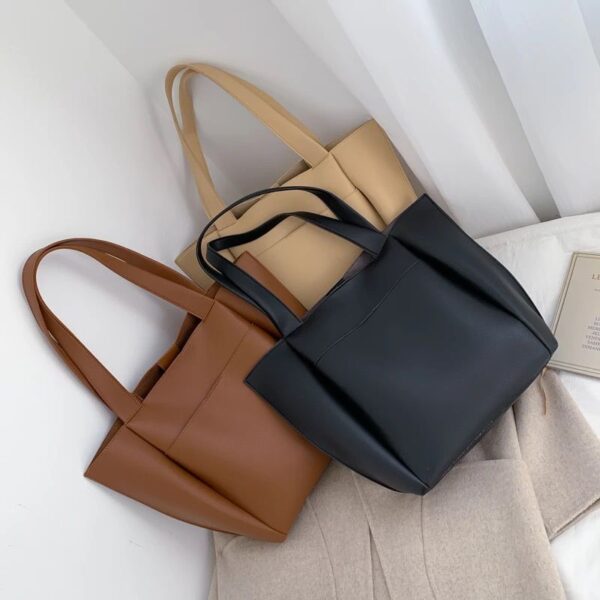 TOP SELLING FEMALE TOTE BAG GENUINE PU LEATHER - Image 6