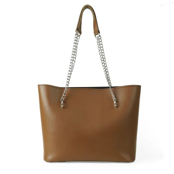 CHAIN STRAPS TOTE BAG